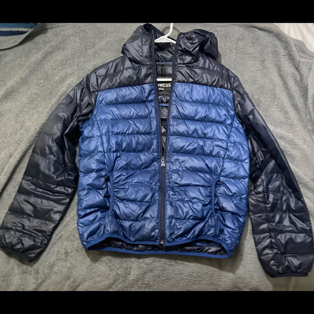 EXPRESS puffer jacket navy blue